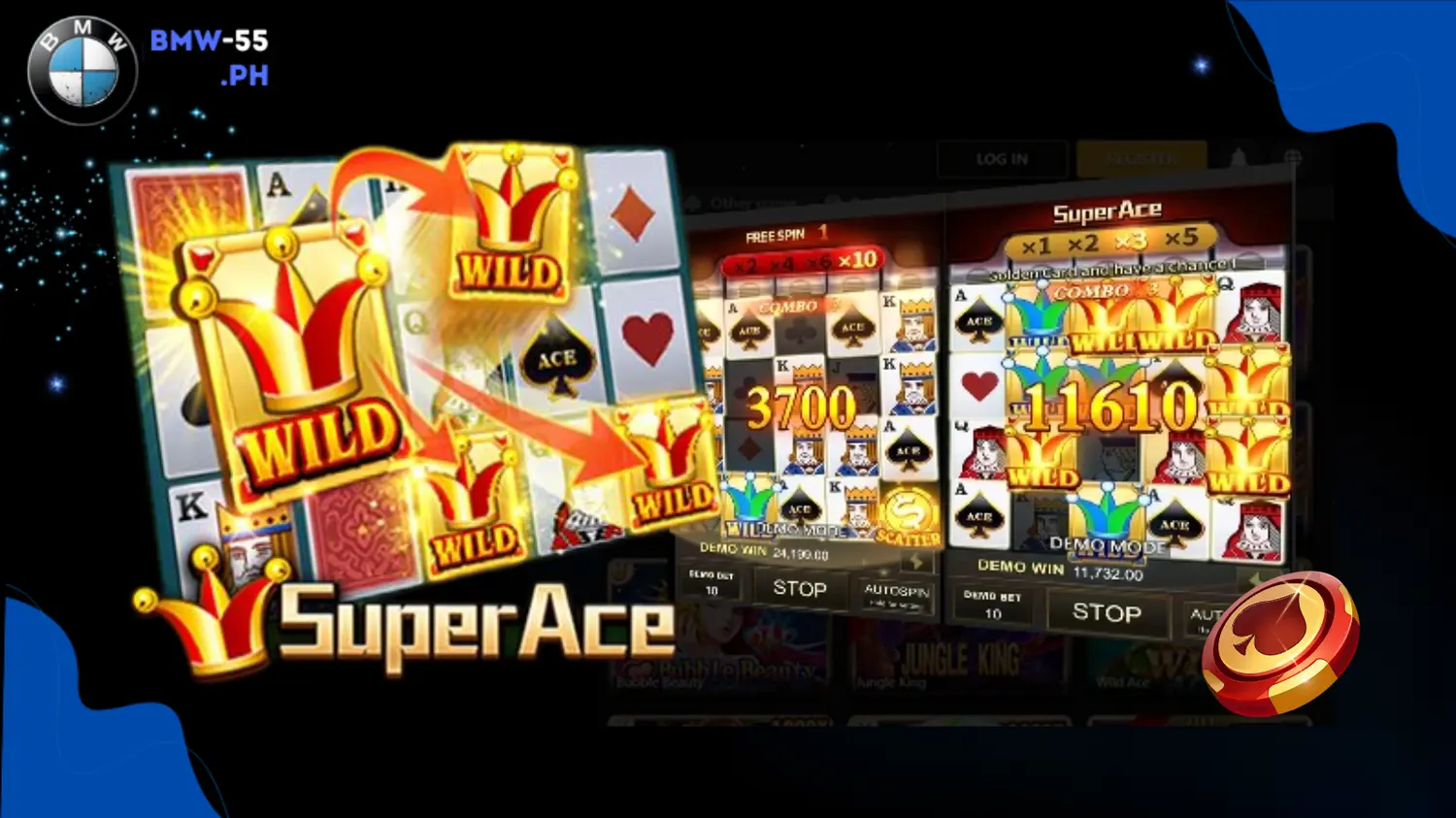 bmw55 super ace online casino game